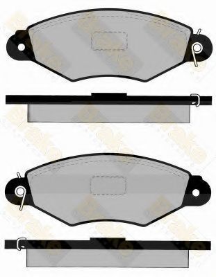 Комплект тормозных колодок, дисковый тормоз Brake ENGINEERING PA1155