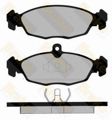 Комплект тормозных колодок, дисковый тормоз Brake ENGINEERING PA597