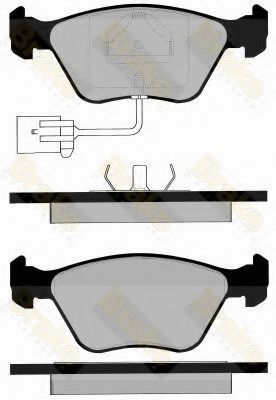 Комплект тормозных колодок, дисковый тормоз Brake ENGINEERING PA946