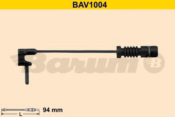 Сигнализатор, износ тормозных колодок BARUM BAV1004