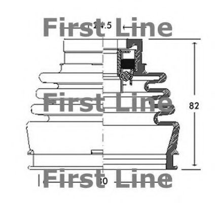 Пыльник, приводной вал FIRST LINE FCB2768