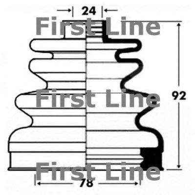 Пыльник, приводной вал FIRST LINE FCB2829