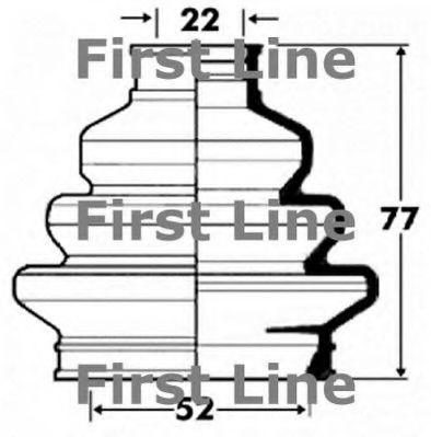 Пыльник, приводной вал FIRST LINE FCB2884