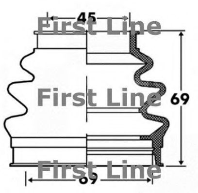 Пыльник, приводной вал FIRST LINE FCB2885