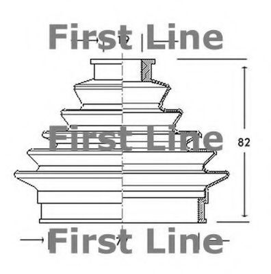 Пыльник, приводной вал FIRST LINE FCB2020