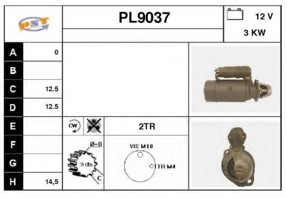 Стартер SNRA PL9037
