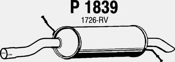 Глушитель выхлопных газов конечный FENNO P1839