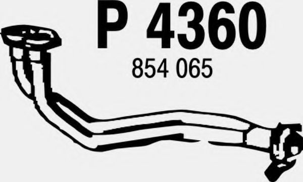 Труба выхлопного газа FENNO P4360
