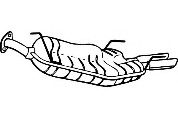 Глушитель выхлопных газов конечный FENNO 4482