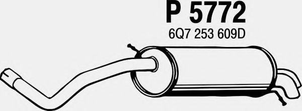 Глушитель выхлопных газов конечный FENNO P5772