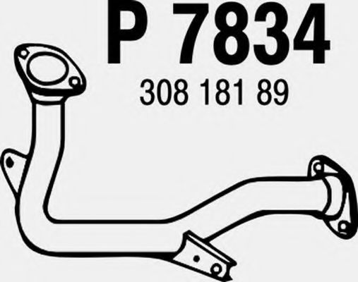 Труба выхлопного газа FENNO P7834