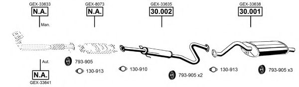 Система выпуска ОГ ASMET RO301500