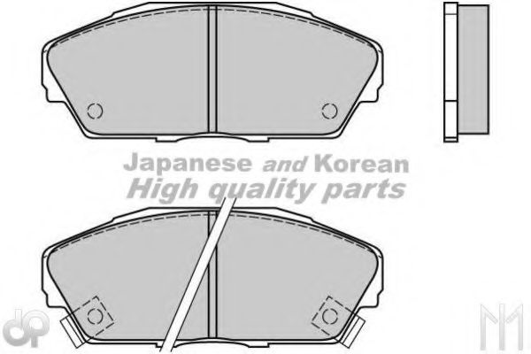 Комплект тормозных колодок, дисковый тормоз ASHUKI H026-07A