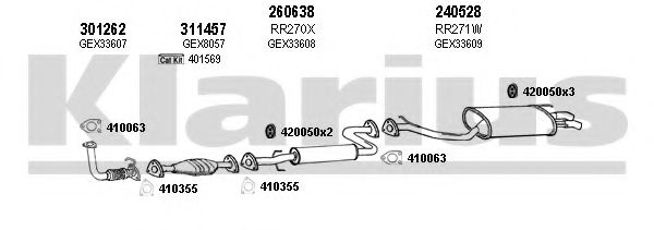 Система выпуска ОГ KLARIUS 120130E