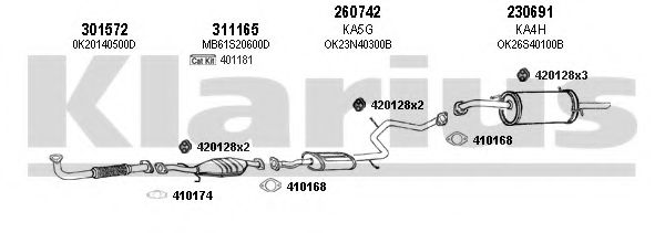 Система выпуска ОГ KLARIUS 500006E