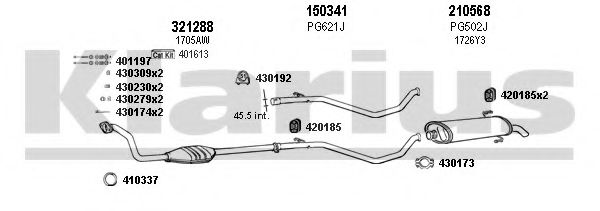 Система выпуска ОГ KLARIUS 630589E