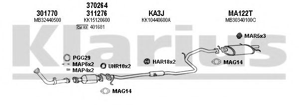 Система выпуска ОГ KLARIUS 500002U