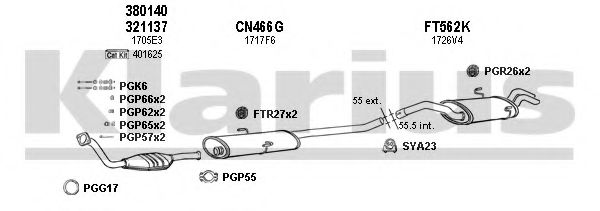 Система выпуска ОГ KLARIUS 630643U