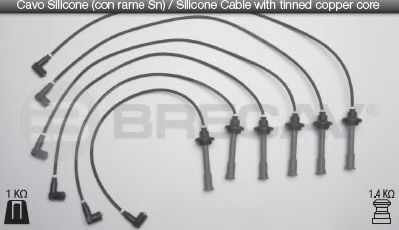 Комплект проводов зажигания BRECAV 07529