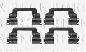 Комплектующие, колодки дискового тормоза BORG & BECK BBK1573