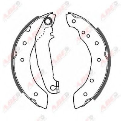 Комплект тормозных колодок ABE C0V002ABE