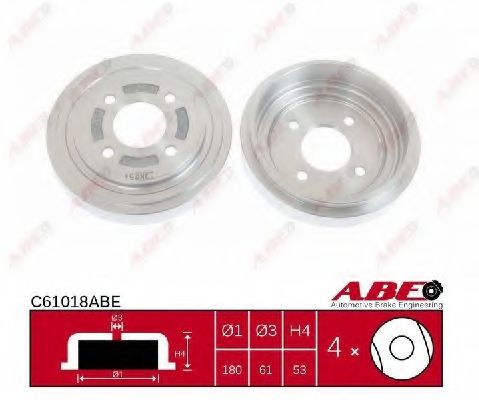 Тормозной барабан ABE C61018ABE