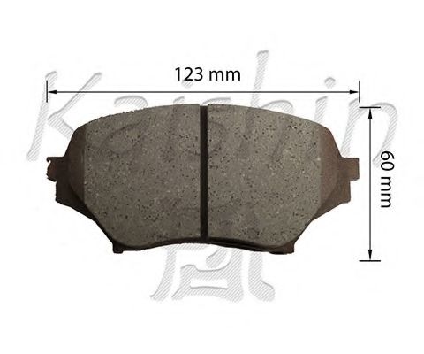 Комплект тормозных колодок, дисковый тормоз KAISHIN D3134