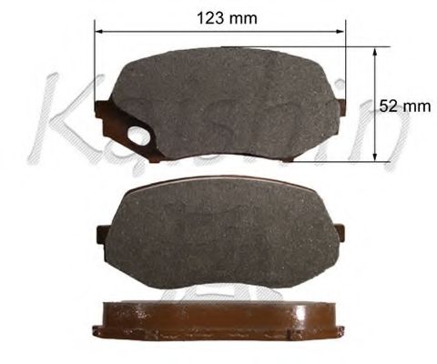 Комплект тормозных колодок, дисковый тормоз KAISHIN FK6113