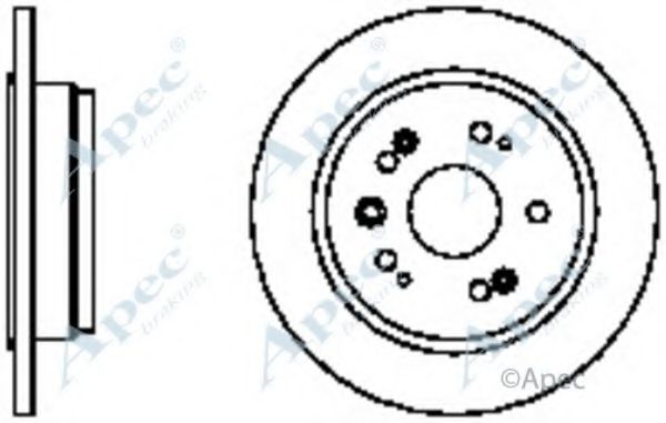 Тормозной диск APEC braking DSK2337