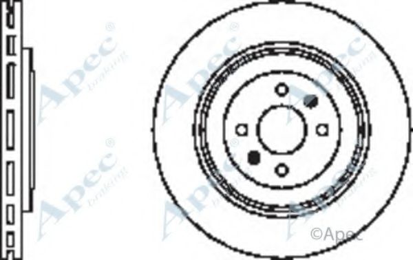 Тормозной диск APEC braking DSK2343