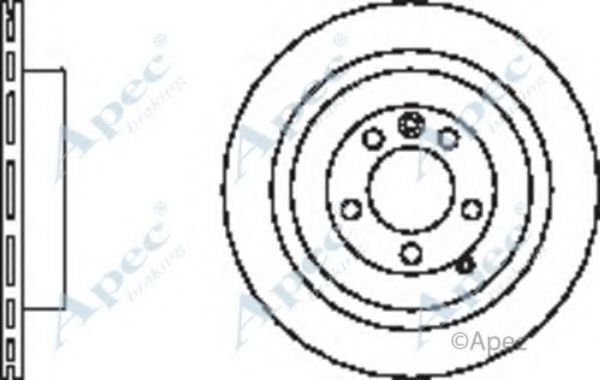Тормозной диск APEC braking DSK2374