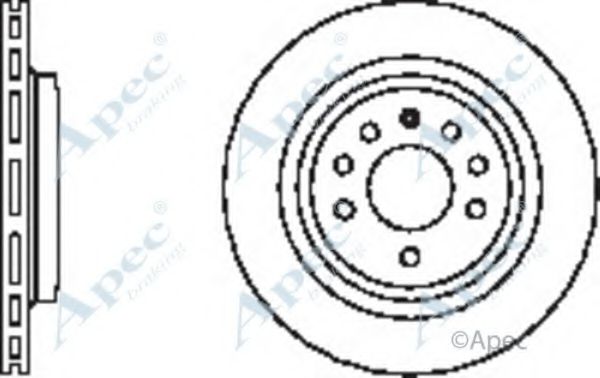 Тормозной диск APEC braking DSK2385