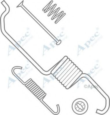 Комплектующие, тормозная колодка APEC braking KIT981