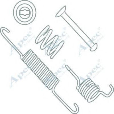 Комплектующие, тормозная колодка APEC braking KIT2056