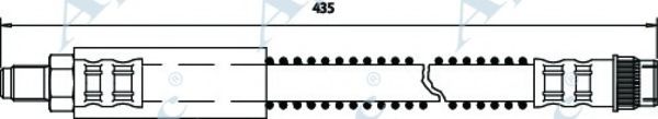 Тормозной шланг APEC braking HOS3378