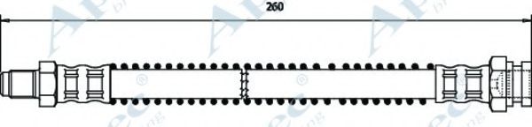 Тормозной шланг APEC braking HOS3481