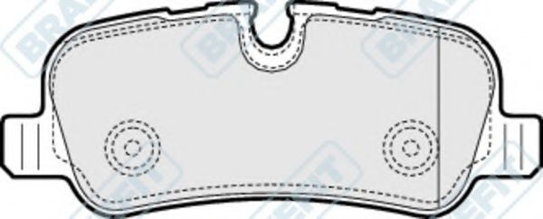 Комплект тормозных колодок, дисковый тормоз APEC braking PD3086