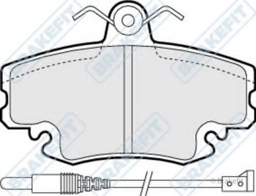 Комплект тормозных колодок, дисковый тормоз APEC braking PD3000