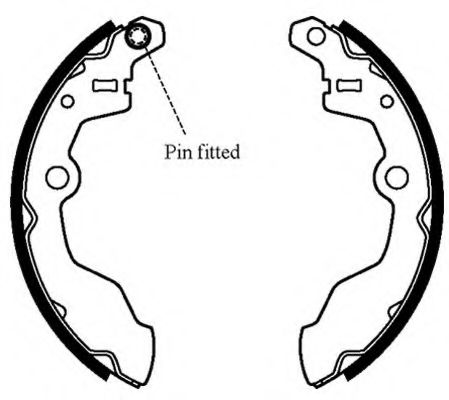 Комплект тормозных колодок MOTAQUIP VBS703