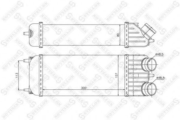 Интеркулер STELLOX 10-40190-SX