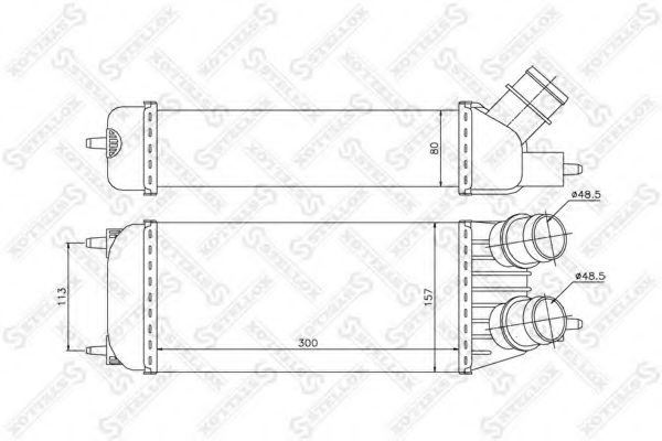 Интеркулер STELLOX 10-40196-SX