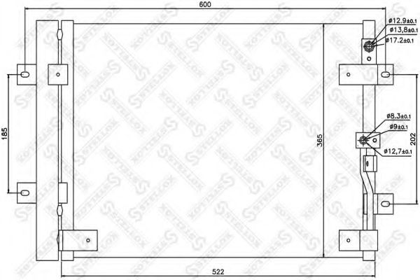 Конденсатор, кондиционер STELLOX 10-45279-SX