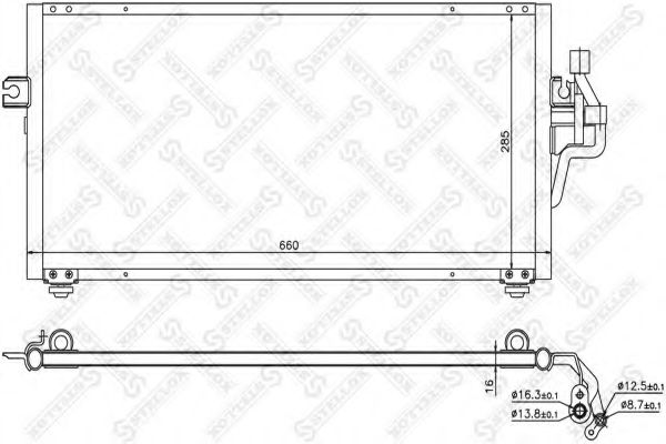Конденсатор, кондиционер STELLOX 10-45353-SX