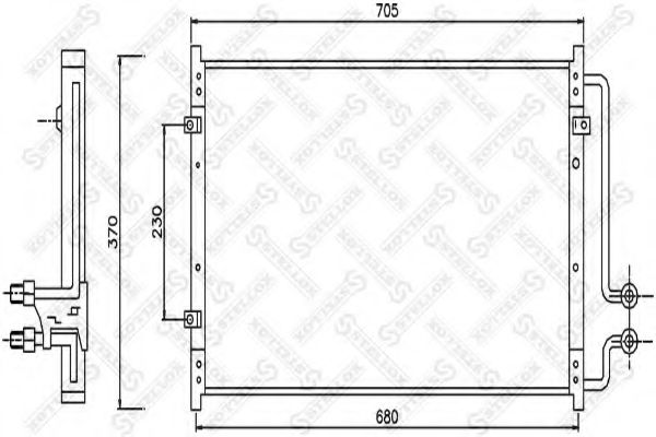 Конденсатор, кондиционер STELLOX 10-45648-SX