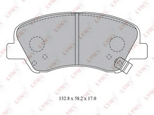 Комплект тормозных колодок, дисковый тормоз LYNXauto BD-3619