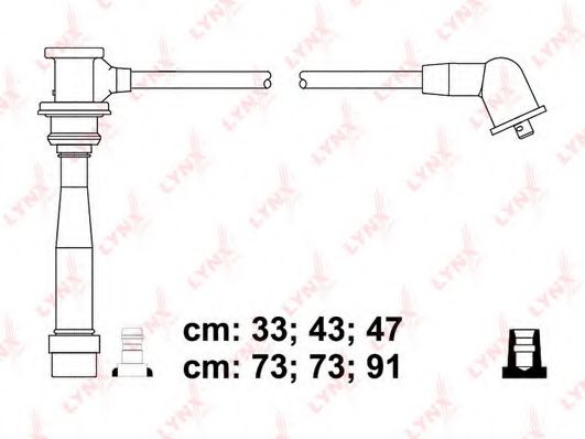 Комплект проводов зажигания LYNXauto SPC4408