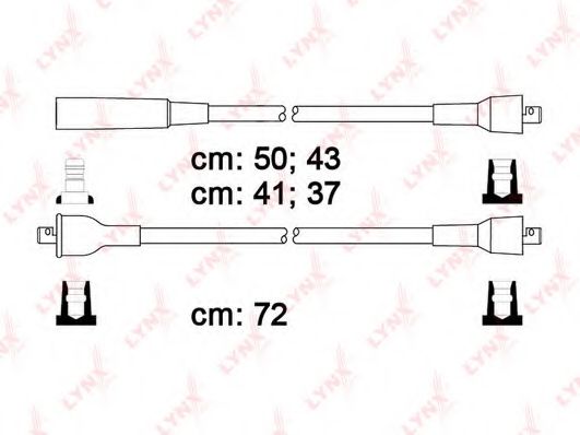 Комплект проводов зажигания LYNXauto SPC4606