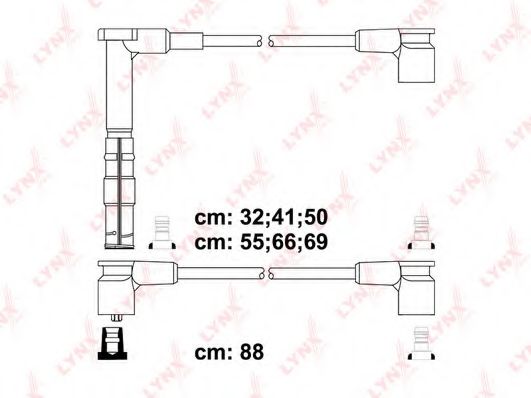 Комплект проводов зажигания LYNXauto SPC5324