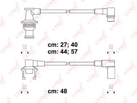 Комплект проводов зажигания LYNXauto SPC6306