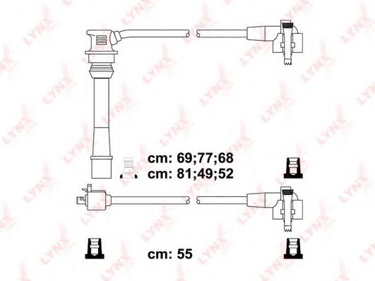Комплект проводов зажигания LYNXauto SPC7519
